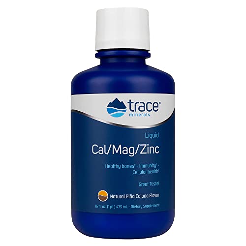 Trace Minerals Liquid Cal/Mag/Zinc, 16-Ounce