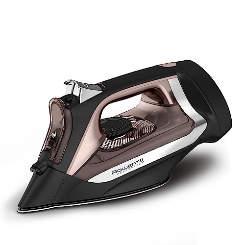 Rowenta Access Stainless Steel Soleplate Steam Iron with Retractable Cord 350 Microsteam Holes 1725 Watts Ironing, Fabric Steamer, Garment Steamer, Powerful Steam, Auto-Off DW2459