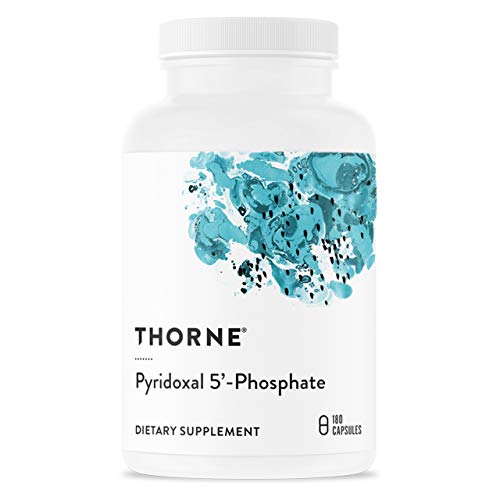 Thorne Pyridoxal 5'-Phosphate - Bioactive Vitamin B6 (Pyridoxine) Supplement for Energy Production and Neurotransmitter Synthesis - 180 Capsules