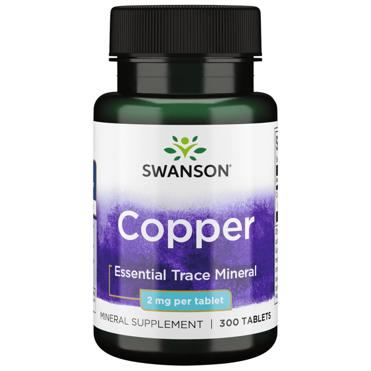 Swanson Copper Antioxidant Immune System Red Blood Cell Support Mineral Supplement (Copper chelate) 2 mg 300 Tabs (3 Pack)
