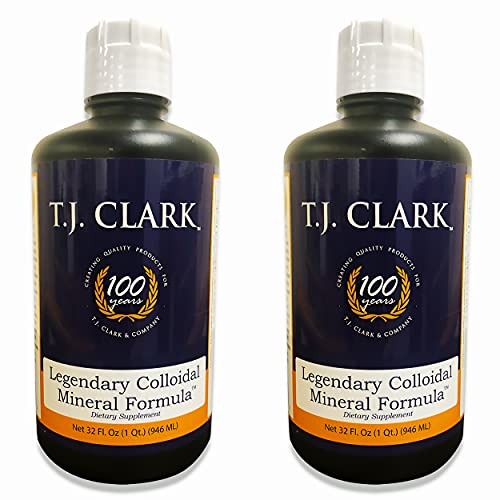 T.J. Clark Legendary Colloidal Mineral Formula 32 fl. oz. (2 Pack) by T. J. Clark