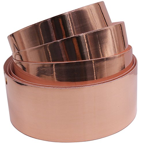LOVIMAG Copper Foil Tape (2inch X 66 FT) with Conductive Adhesive for Guitar and EMI Shielding, Crafts, Electrical Repairs, Grounding