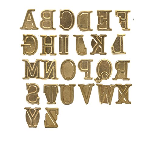 Walnut Hollow HotStamps Uppercase Alphabet Set for Branding and Personalization of Wood, Leather, and Other Surfaces