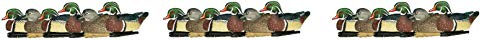 Avianx Top Flight Wood Duck Floater Decoy (6 Pack), Brown (Pack of 3)