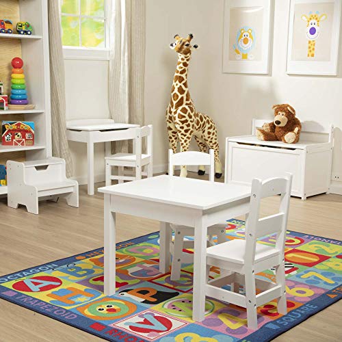 Melissa & Doug Wooden Toy Chest - White Furniture for Playroom - Kids Toy Box, Wooden Storage Organizer, Children's Furniture