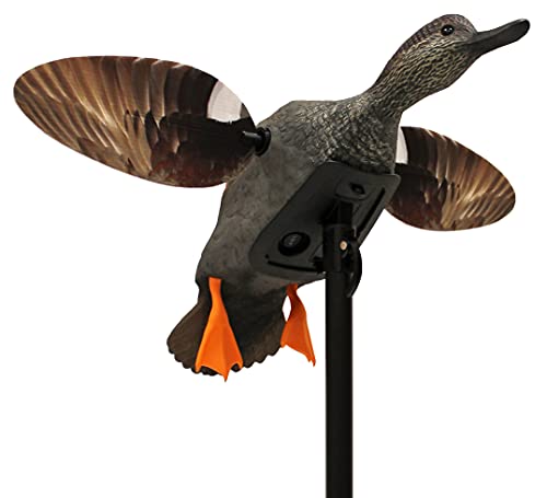 MOJO Outdoors Elite Series Spinning Wing Duck Decoy, Duck Hunting Gear and Accessories, Gadwall,One Size,HW2473