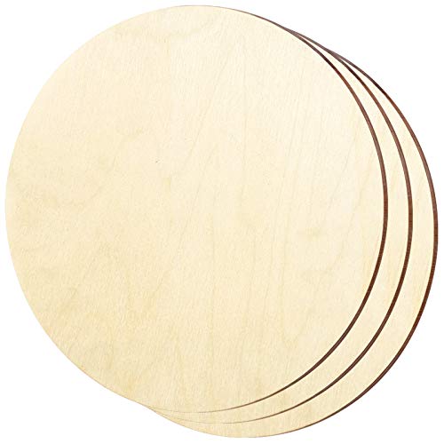 3 Pieces 20 Inch Unfinished Wood Circles for Crafts,Wooden Circles Door Hanger, Wood Round Sign,Farmhouse Decorations
