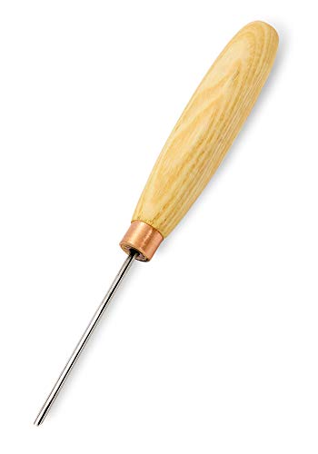 BeaverCraft Wood Carving V Gouge K12/02 Woodworking Hand Chisel Compact Wood Carving Knife for Beginners and Profi