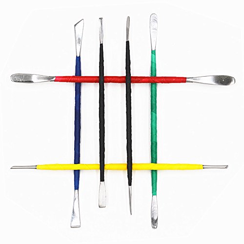 6pcs Stainless Steel Clay Sculpting Set Wax Carving Pottery Tools Carving Sculpture Shaper Polymer Modeling Detail Ribbon Tools