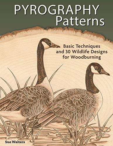 Pyrography Patterns: Basic Techniques and 30 Wildlife Designs for Woodburning
