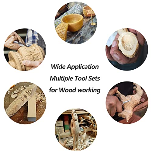 VIBRATITE Wood Carving Tools Set - Wood Carving Kit with Detail Wood Knife, Woodworking Whittling Kit for Beginners, DIY