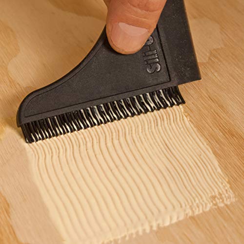 The Complete Silicone Glue Kit Wood Glue Up 4Piece Kit 2 Pack of Silicone Brushes 1 Tray 1 Comb Woodworking Glue Spreader Applicator Set