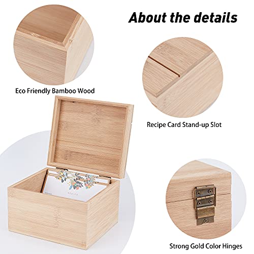 NBEADS Wooden Storage Box with Locking Clasp