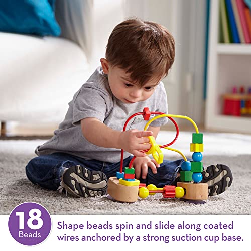 Melissa & Doug First Bead Maze - Wooden Educational Toy for Floor, High Chair, or Table - Infant Maze Toy, Bead Maze Toys For Toddlers And Babies 4.2 x 7 x 8.6 inches ; 1.3 pounds