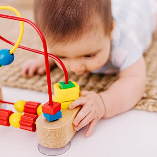 Melissa & Doug First Bead Maze - Wooden Educational Toy for Floor, High Chair, or Table - Infant Maze Toy, Bead Maze Toys For Toddlers And Babies 4.2 x 7 x 8.6 inches ; 1.3 pounds