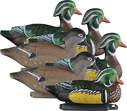 Higdon Outdoors Standard Wood Duck Decoys, Foam-Filled