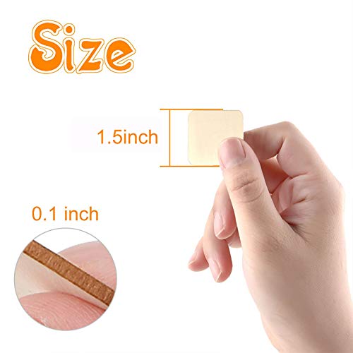 160 Pieces 1.5 x 1.5 Inches Unfinished Squares Blank Wooden Pieces Wooden Square Cutouts Wood Slices for Painting Writing Carving DIY Arts Craft Project Supplies and Decorations