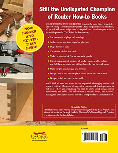 Woodworking with the Router, Revised and Updated: Professional Router Techniques and Jigs Any Woodworker Can Use (Fox Chapel Publishing) Comprehensive, Beginner-Friendly Guide (American Woodworker)