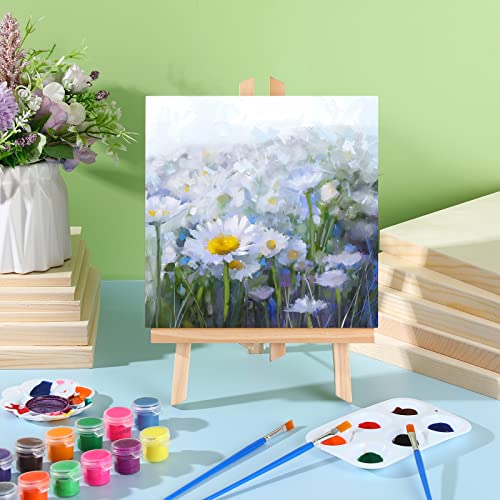 Youyole Wood Canvas Boards Unfinished Wooden Panel Boards Wood Paint Pouring Panels for Painting Drawing Home Decor (4 Sizes, 12)
