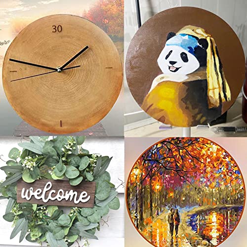 20PCS 8Inch Cutouts Blank Round Wood Slice Wood Circles for Crafts, Unfinished Wooden Slices Blank Round Wooden Circles, Wood Circles for Painting, Door Hanger, Home, Holiday Decor 3 mm Thick