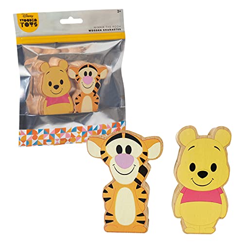 Disney Wooden Toys 2-Piece Figure Set with Winnie the Pooh & Tigger, Amazon Exclusive, by Just Play