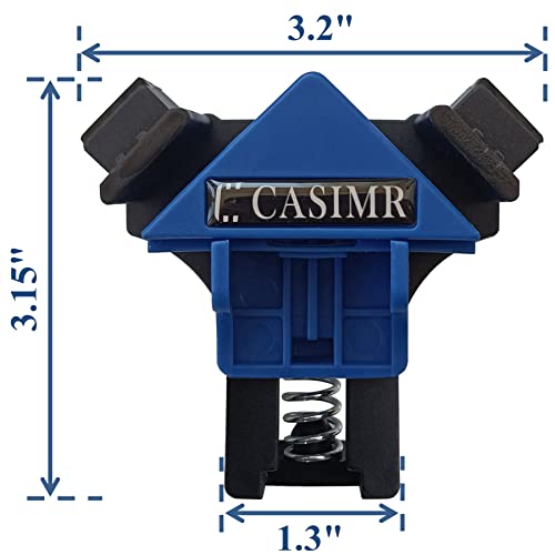 C CASIMR 90 Degree Corner Clamp, Adjustable Single Handle Spring Loaded Right Angle Clamp,Swing Woodworking Clip Clamp Tool