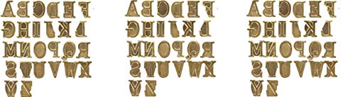 Walnut Hollow Hotstamps Uppercase Alphabet Branding and Personalization Set for Wood and Other Surfaces (Pack of 3)