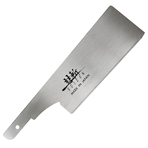 SUIZAN Japanese Hand Saw 6 Inch Dozuki Dovetail Pull Saw for Woodworking, Replacement Blade