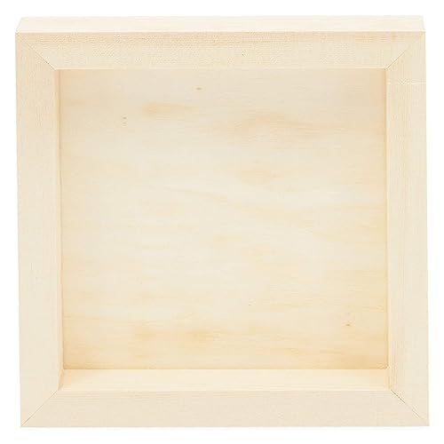 Bright Creations Unfinished Wood Canvas Boards for Crafts and Painting (3 Sizes, 6 Pack)