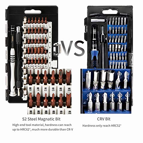 Kaisi 70 in 1 Precision Screwdriver Set Professional Electronics Repair Tool Kit with 56 Bits Magnetic Driver Kit, Anti Static Wrist Band, Spudgers for Tablet, Macbook, PC, iPhone, Xbox, Game Console