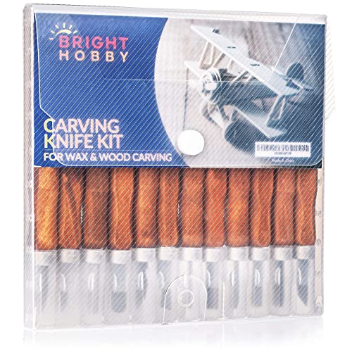 Bright Hobby Pumpkin and Wood Carving Tools. Multi-Purpose Carving Kit for Fruits, Pumpkin, Wood, Soap Etc