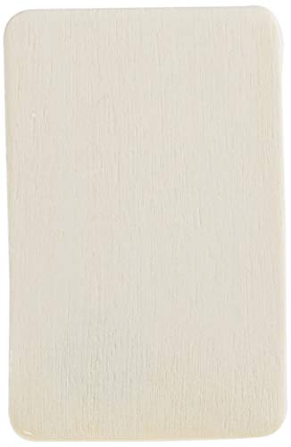 Darice Pie Rectangle-Shaped (50pc) – Light Unfinished Wood is Easy to Paint, Stain, Embellish – Perfect for Art and Craft Projects – Each Piece Measures 2.08”x1.37”, 3mm T, Natural, 50 Count