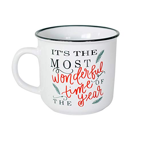 Sweet Water Decor Christmas Coffee Mug | 16oz Campfire Style Ceramic Mug | Seasonal Christmas Mugs for Women, Coworkers, & Hot Chocolate