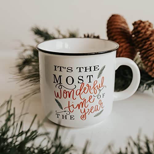 Sweet Water Decor Christmas Coffee Mug | 16oz Campfire Style Ceramic Mug | Seasonal Christmas Mugs for Women, Coworkers, & Hot Chocolate