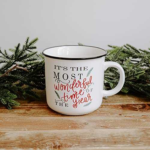 Sweet Water Decor Christmas Coffee Mug | 16oz Campfire Style Ceramic Mug | Seasonal Christmas Mugs for Women, Coworkers, & Hot Chocolate