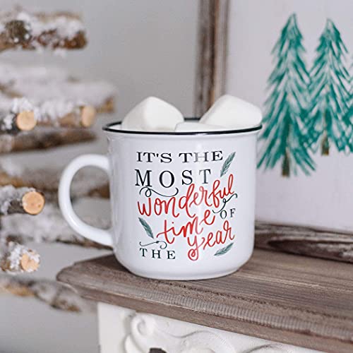 Sweet Water Decor Christmas Coffee Mug | 16oz Campfire Style Ceramic Mug | Seasonal Christmas Mugs for Women, Coworkers, & Hot Chocolate