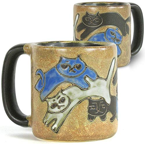 Mara Stoneware 16 Oz Cat Coffee Tea Mug