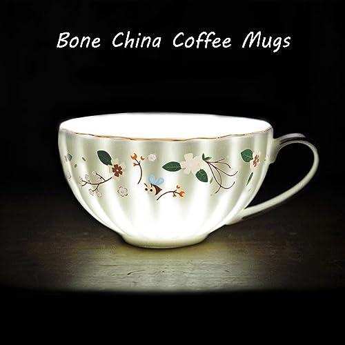 Cute Bee Decor Porcelain Tea and Coffee Mug Set