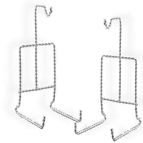 Twisted Silver Tea Cup & Saucer Holders - Set of 2