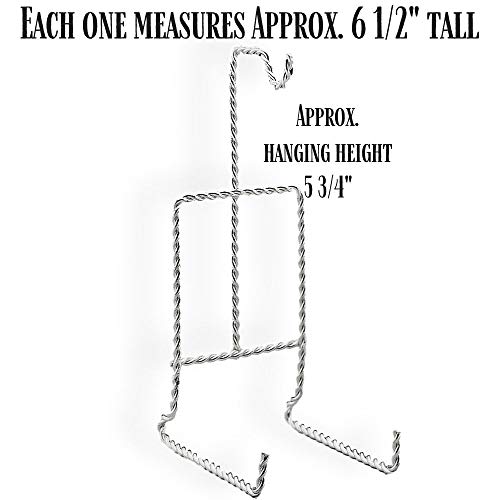 Twisted Silver Tea Cup & Saucer Holders - Set of 2