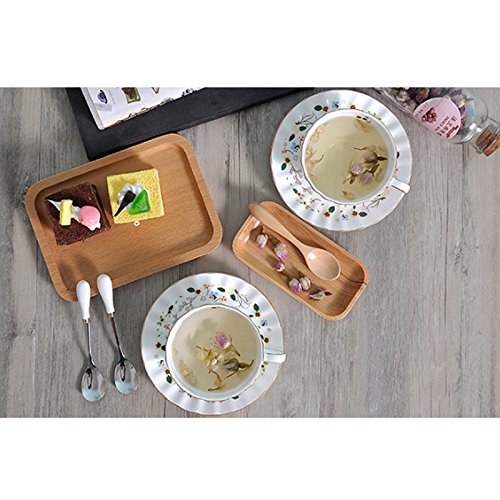 Cute Bee Decor Porcelain Tea and Coffee Mug Set