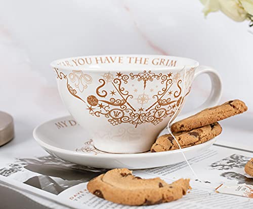 Harry Potter Grim Ceramic Teacup and Saucer Set
