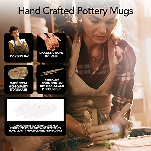 Hand Crafted Ceramic Stoneware Riverside 4-Piece Mug Set