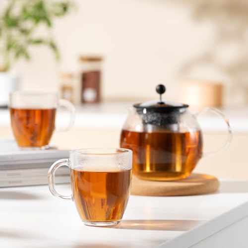 Bodum Bistro Coffee Mug Set, 12 oz, Clear