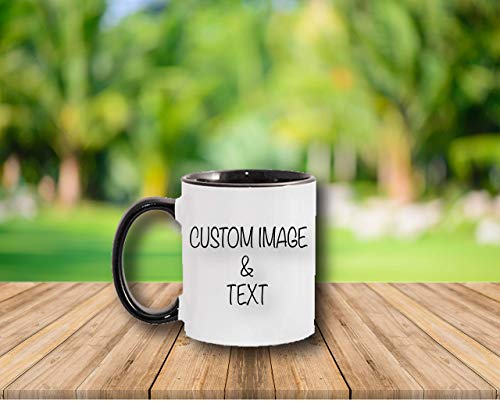 Personalized Photo Mug with Customizable Designs, 11 ounces