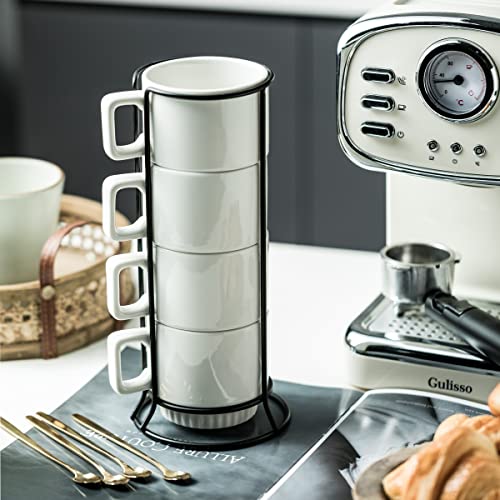 Miamolo Stackable Coffee Mugs Set of 4