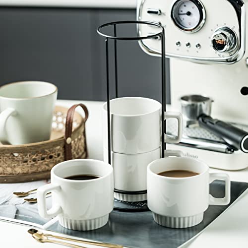 Miamolo Stackable Coffee Mugs Set of 4
