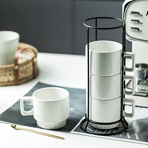 Miamolo Stackable Coffee Mugs Set of 4