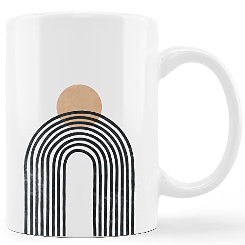 Abstract Boho Rainbow Ceramic Mug - 11oz