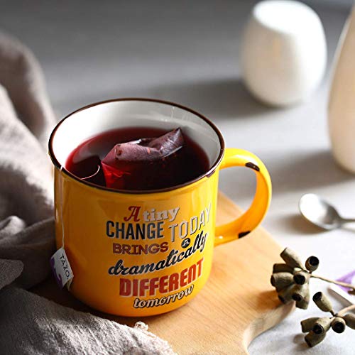 LIFVER Set of 4 Retro Porcelain Coffee Mugs